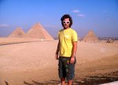 Nik at the Pyramids in Egypt